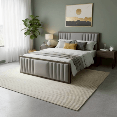 ฐานรองหัวเตียง 5 ฟุต WISDOM DESIGN FURNITURE รุ่น LUCKY สีเทา_3